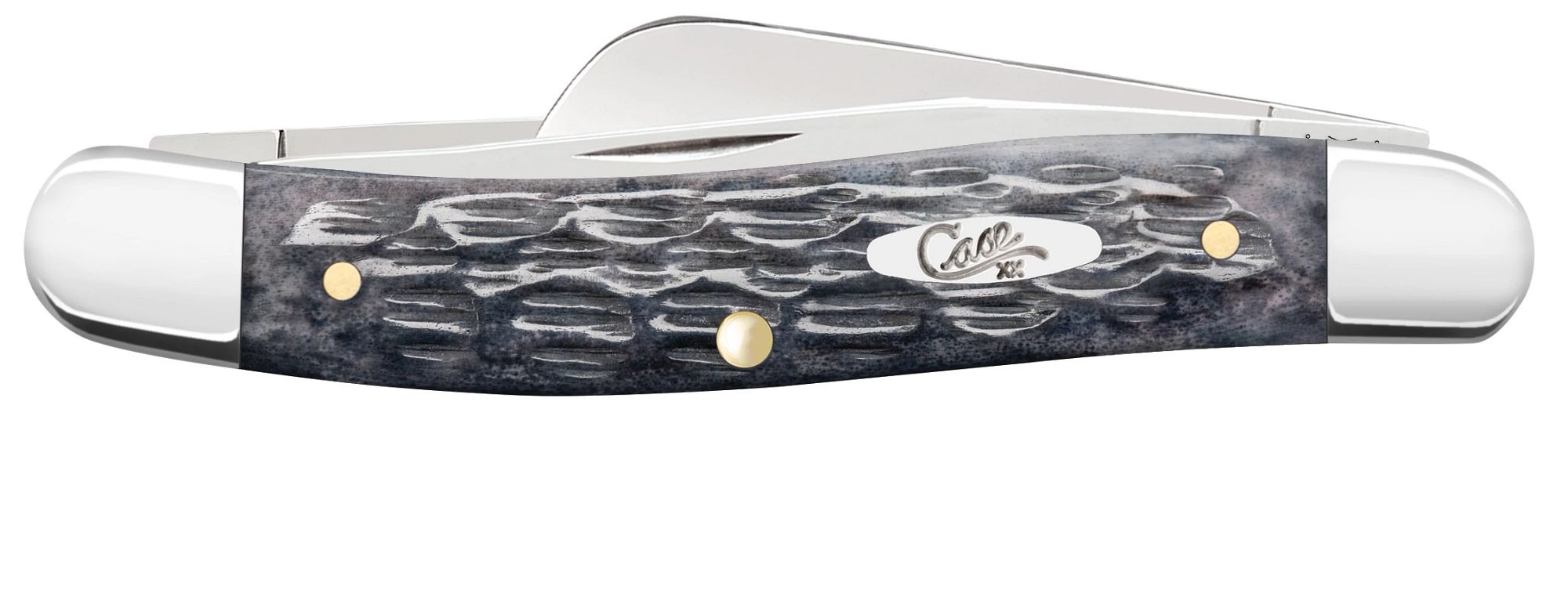 Case CS Pocket Worn Gray Bone Medium Stockman