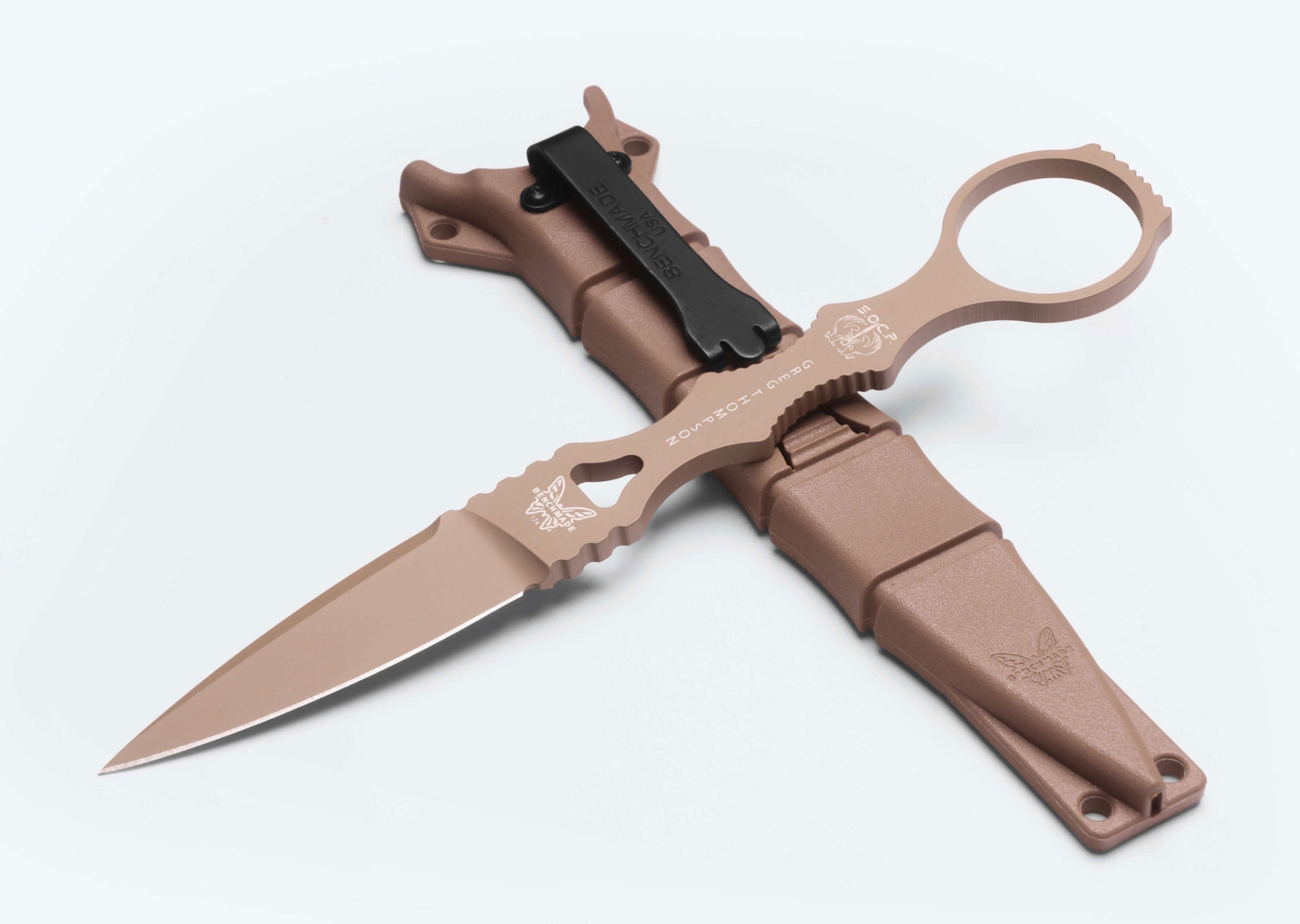 Benchmade 174SN SOCP Dagger, Single Edge, Sand