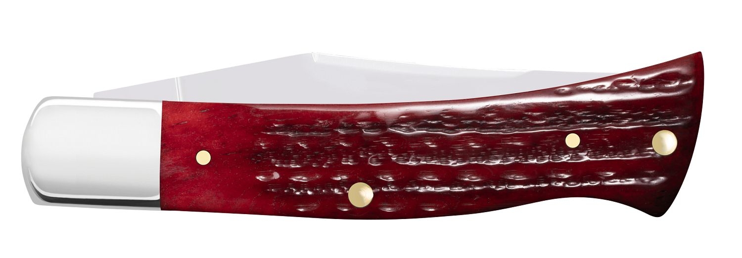 Case SS Pocket Worn Old Red Bone Axe Handle