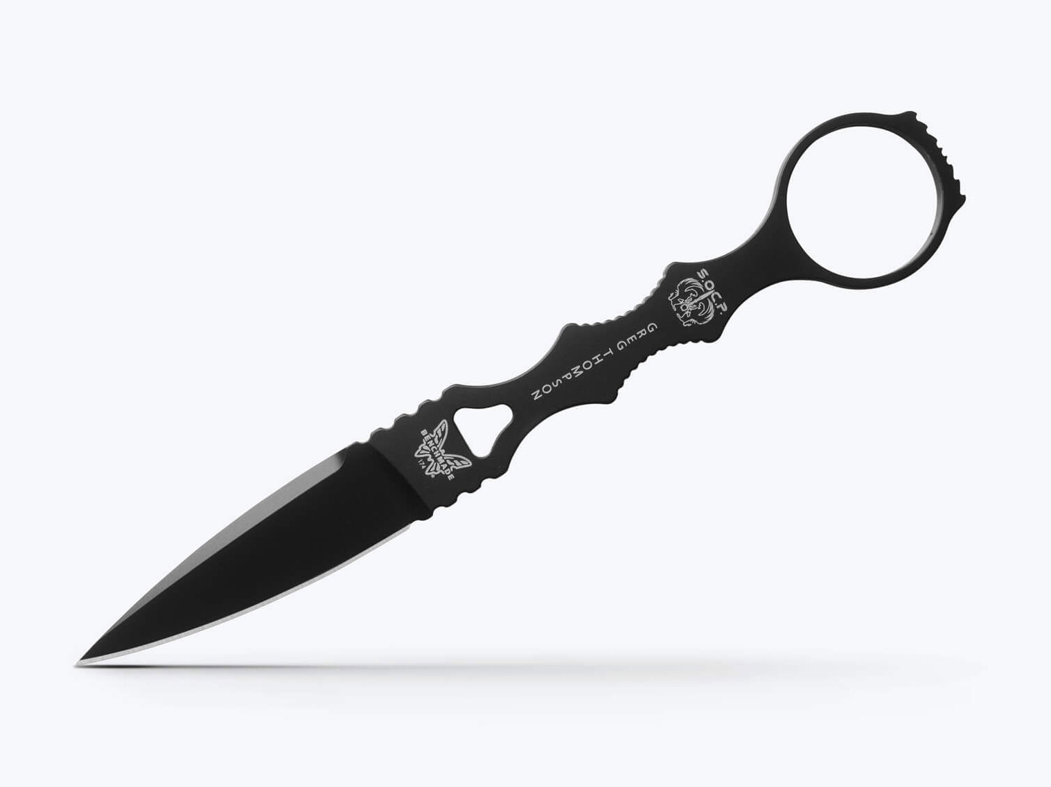 Benchmade 174BK SOCP Dagger, Single Edge, Black
