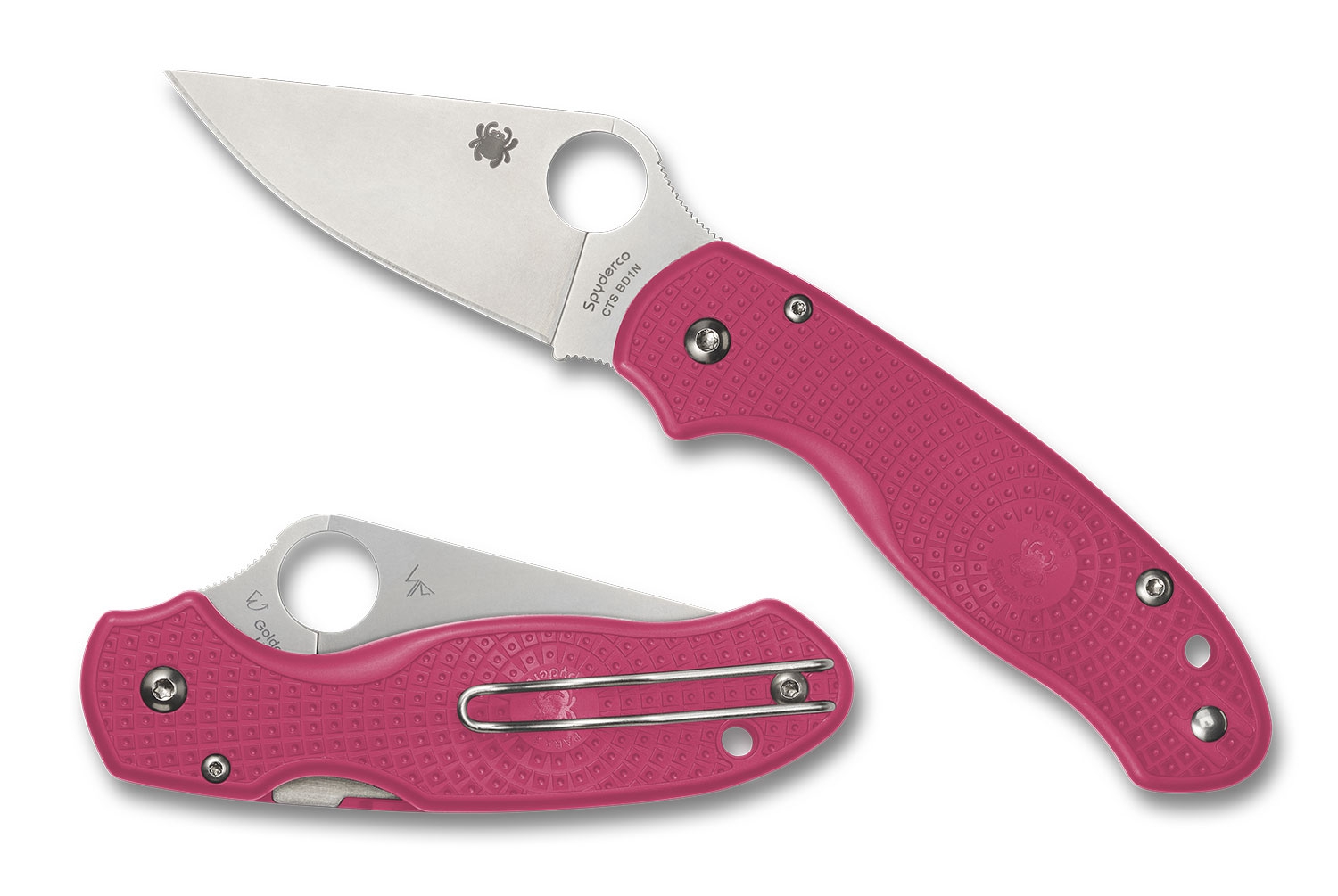 Spyderco C223PPN Para 3, Pink FRN