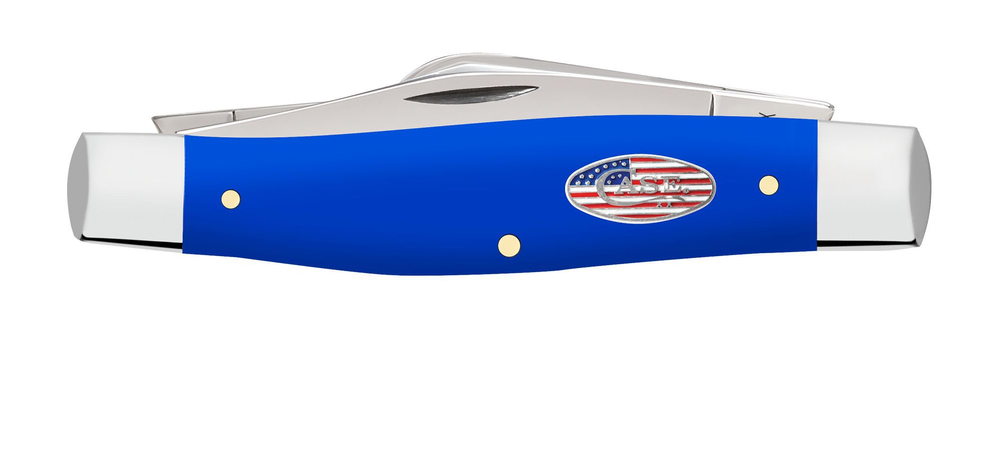 Case SS Royal Blue Synthetic Smooth Large Stockman
