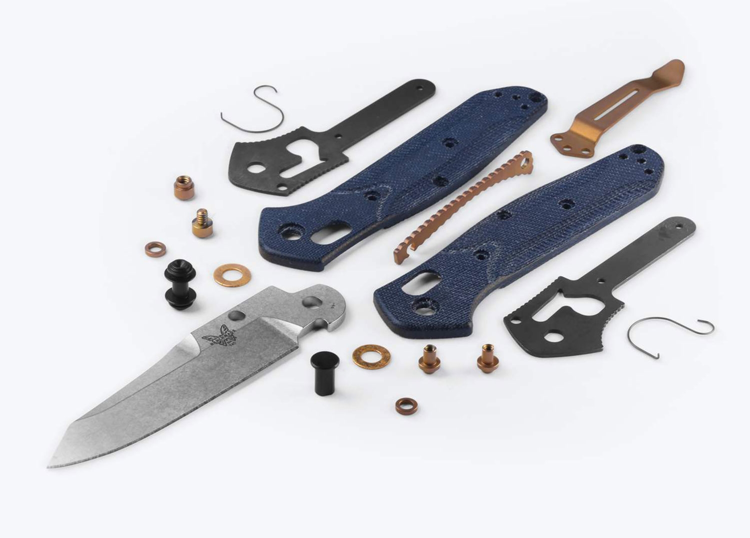 Benchmade 945-04 Mini Osborne, Blue Denim Micarta