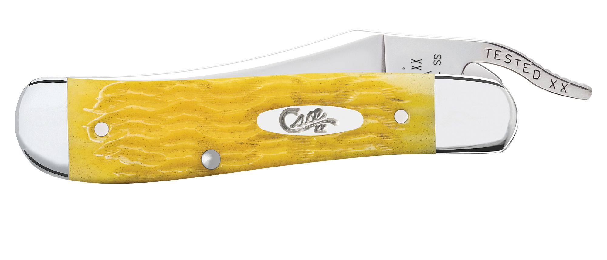 Case SS Yellow Bone Platts Jig RussLock