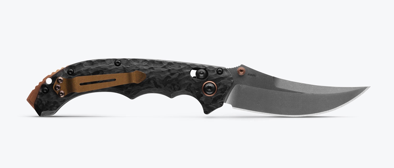 Benchmade 865-02 Mini Bedlam, S90V, Carbon Fiber