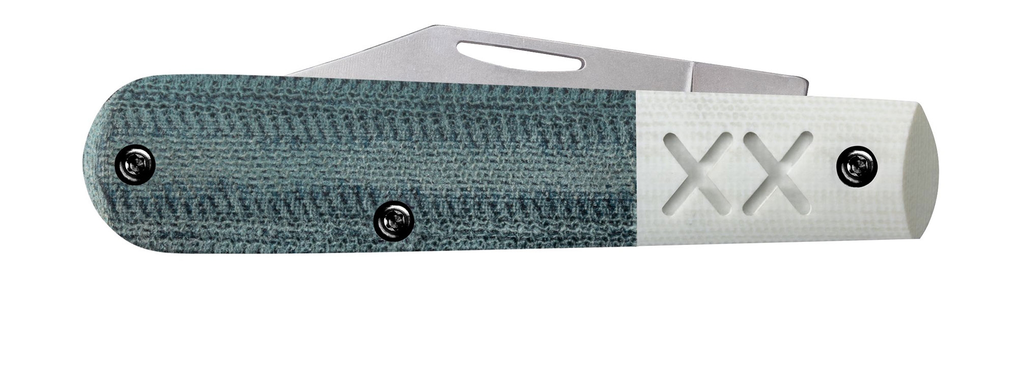 Case S35VN Blue Denim Canvas Laminate G10 Barlow