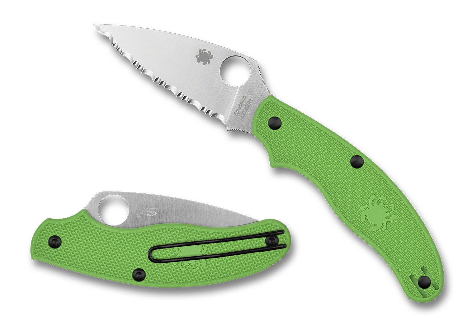 Spyderco C94SGR UK Penknife Salt, Green FRN LC200N