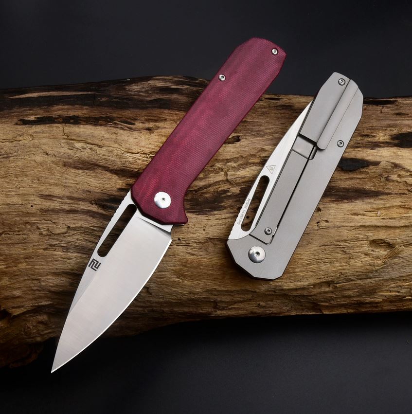 ARTC1843G-DRC Arion S35VN, Red Micarta/ Titan