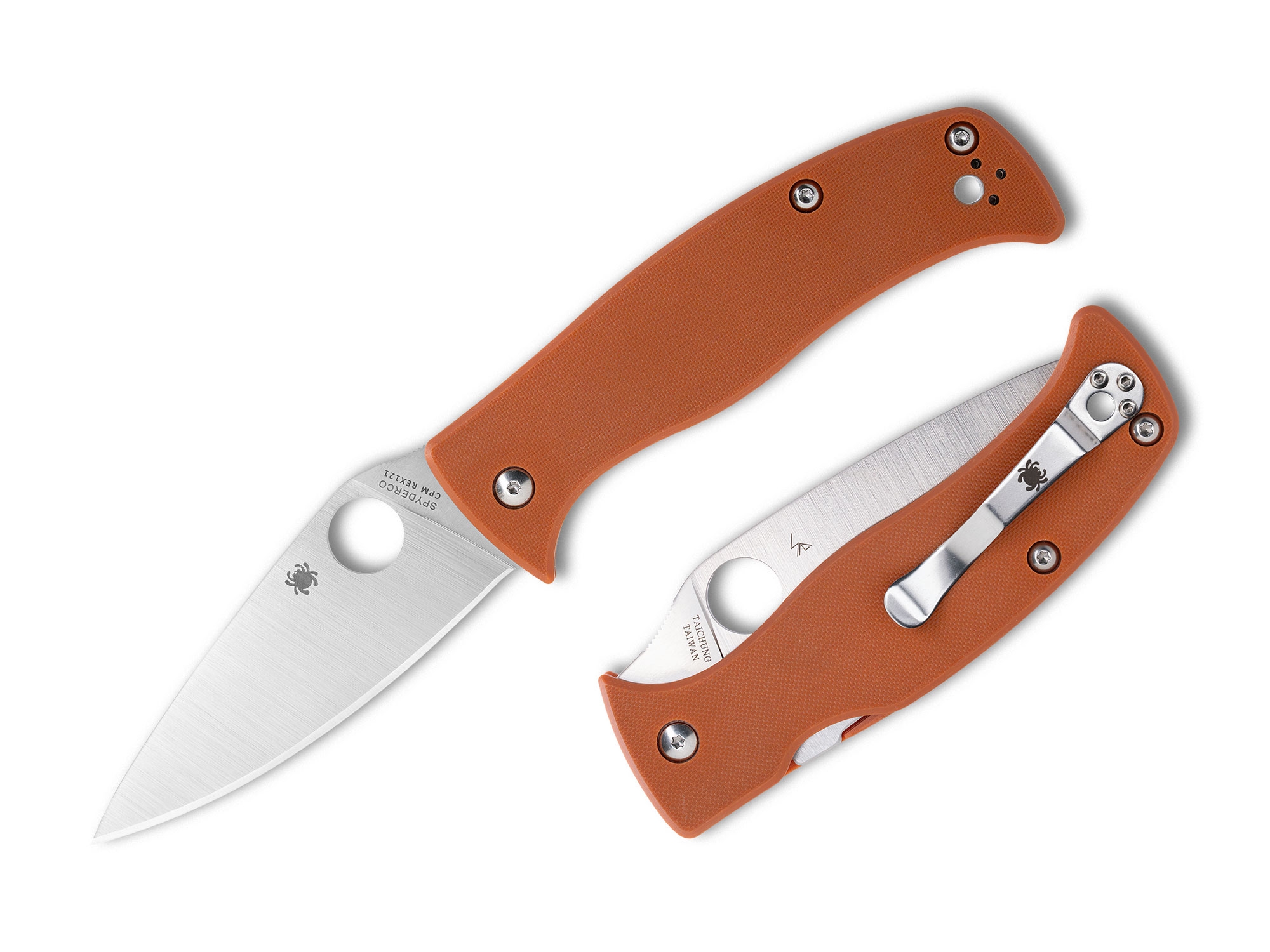 Spyderco C217GPBOR Caribbean Orange G10 REX121