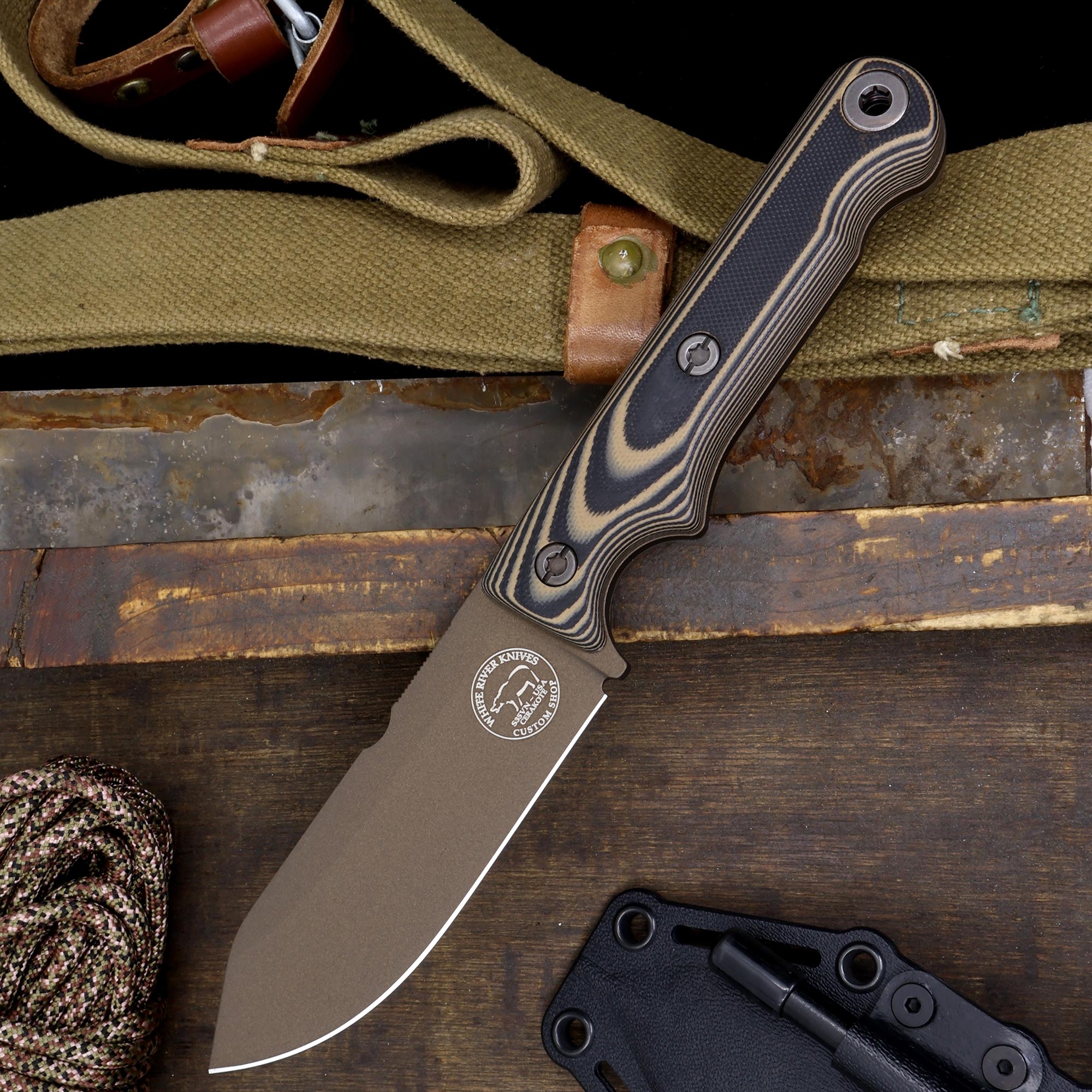 White River FC4, Midnight Bronze, Black/ Tan G10