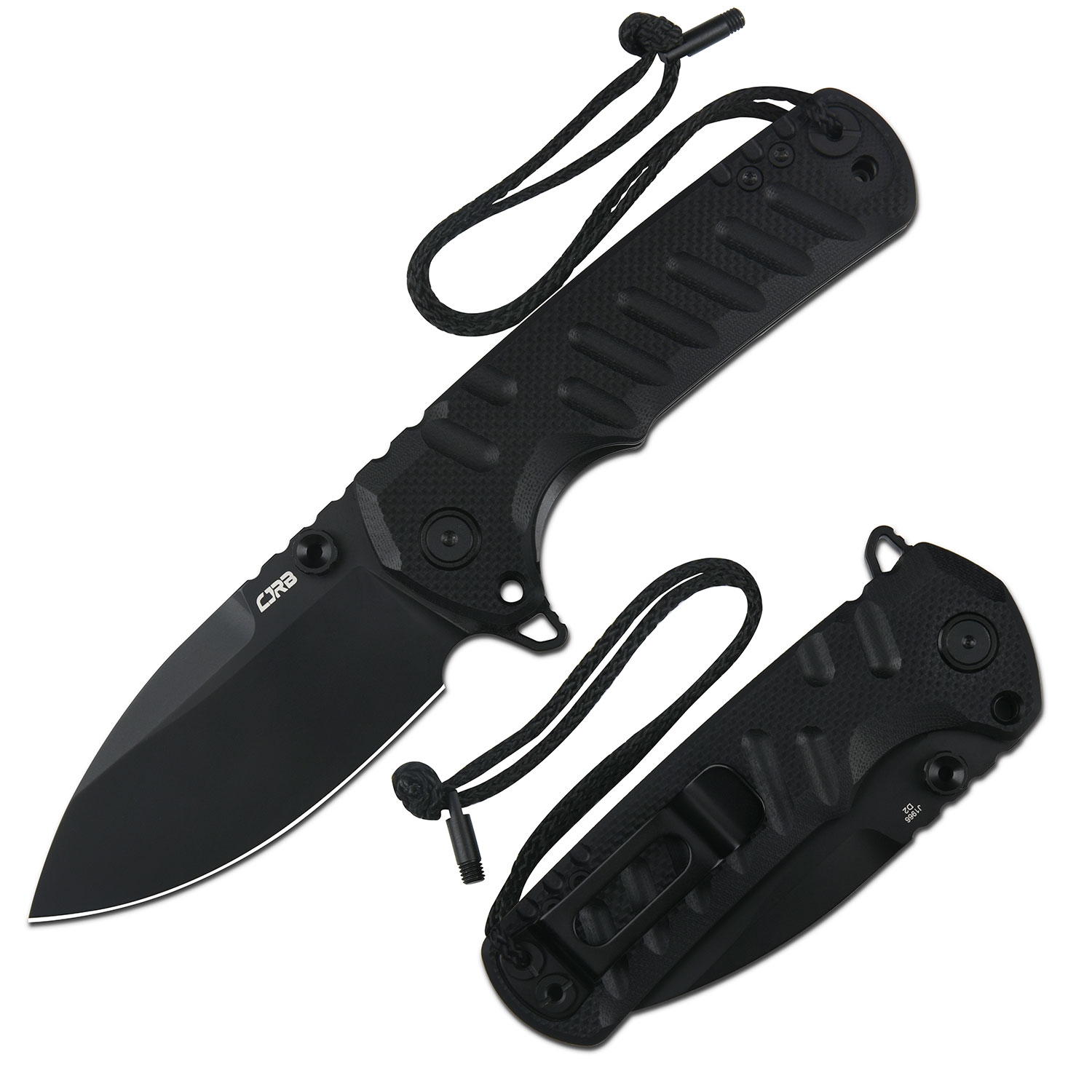 CJRBJ1966-BBK Tundra, D2, Black G10, Black Blade