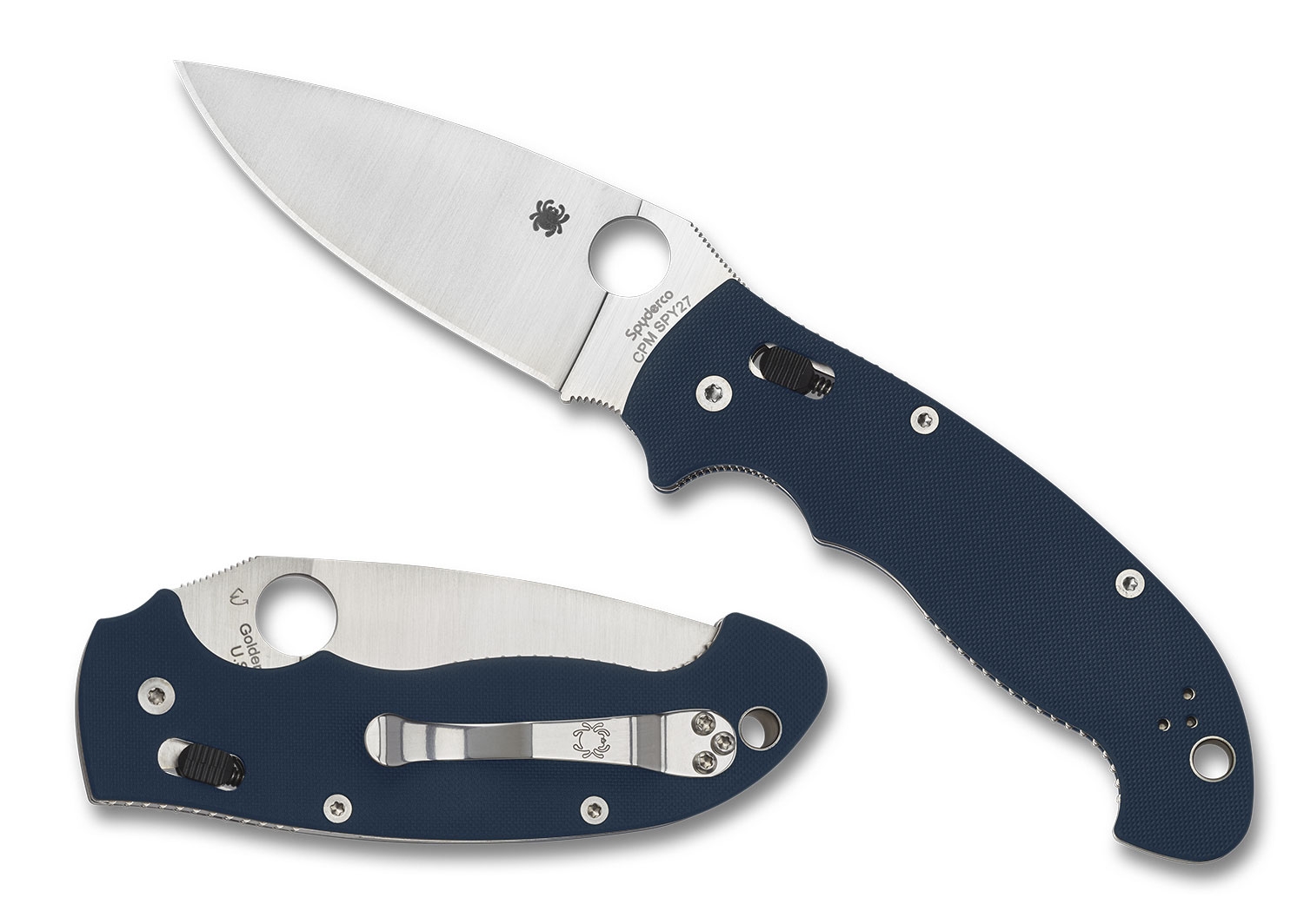 Spyderco C95GPCBL2 Manix 2 XL Blue G10, SPY27