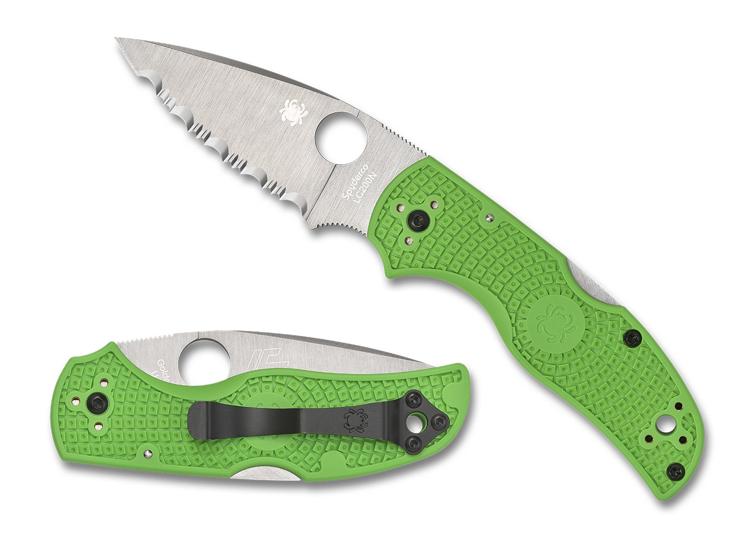 Spyderco C41SGR5 Native 5 Salt, Green FRN, LC200N