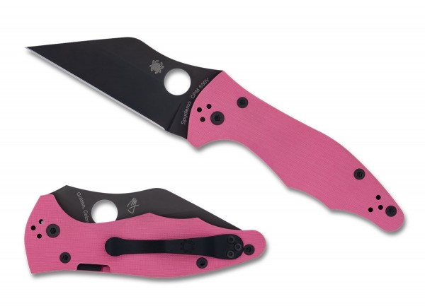 Spyderco C85GPNBKP2 Yojimbo 2, Pink G10, SPRINT 24