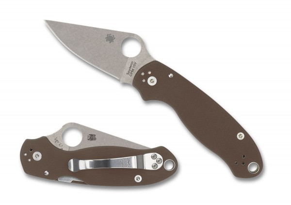 Spyderco C223GPBN15V Para 3, Brown G10, SPRINT 24