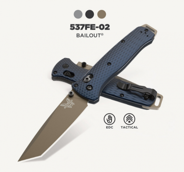 Benchmade 537FE-02 BAILOUT, CPM-M4, Axis