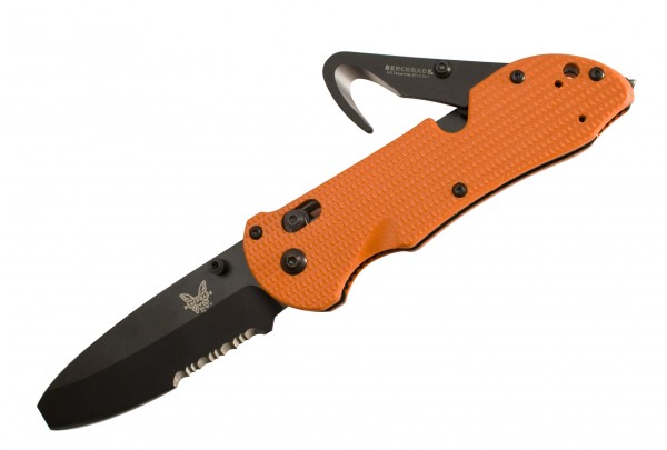 Benchmade 916SBK-ORG - TRIAGE, Blunt Tip, Axis