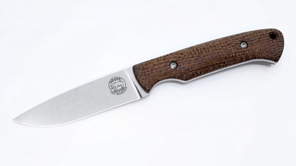 White River Hunter, Nat. Burlap Micarta, Magnacut