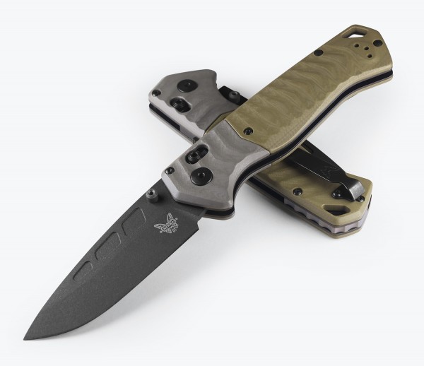 Benchmade 593BK PSK, MagnaCut, Gray/ Green G10