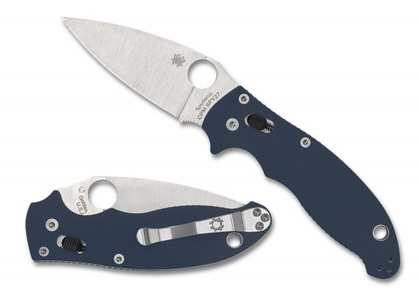 Spyderco C101GPCBL2 Manix 2 Cobalt Blue G-10