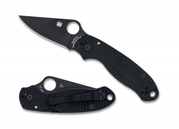 Spyderco C223GMCBKP Para 3 Salt Black G10 Magnacut