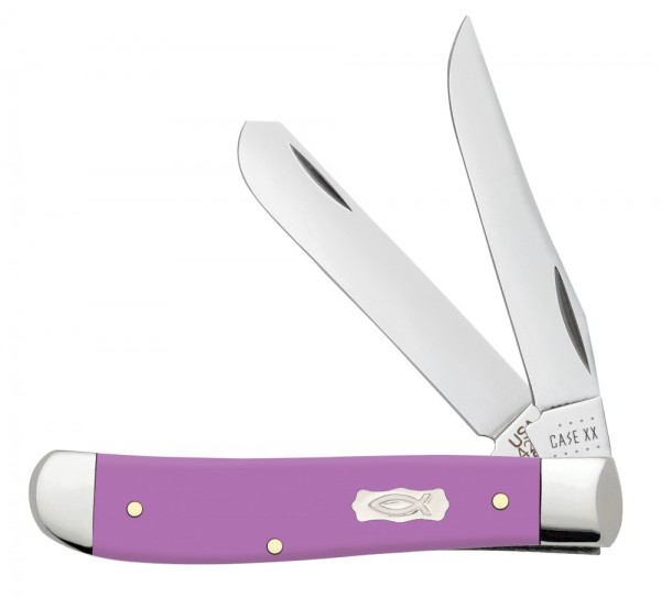 Case SS Ichthus Purple Synthetic Mini Trapper